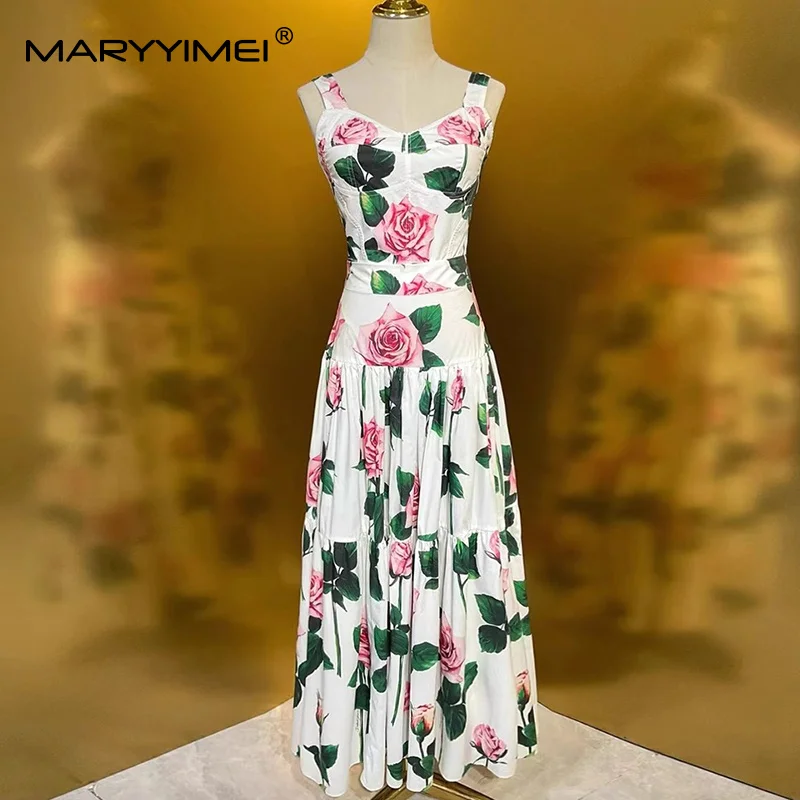 Romper Floral Print - MARYYIMEI Модный женский костюм с цветочным