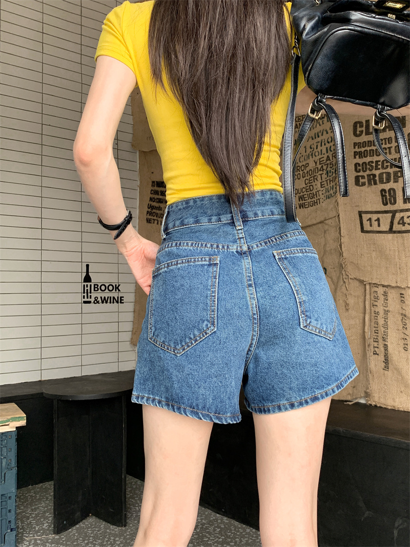 Синие джинсовые шорты для женщ – обзор и цена Shorts Denim Frayed