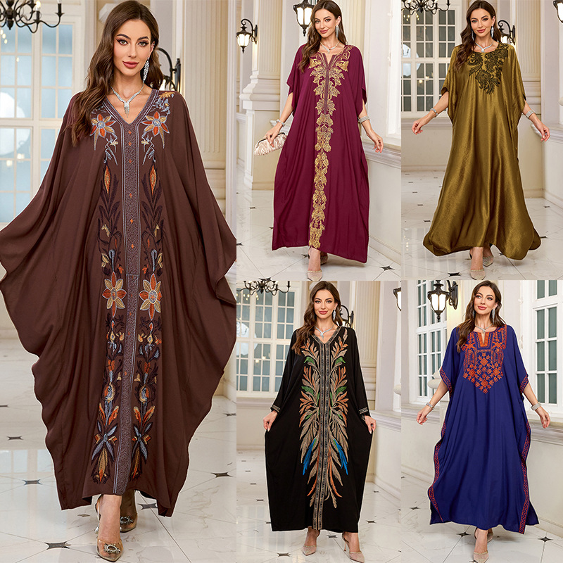 Женские вышитые длинные кафтан – обзор и цена Cover Up Kaftan